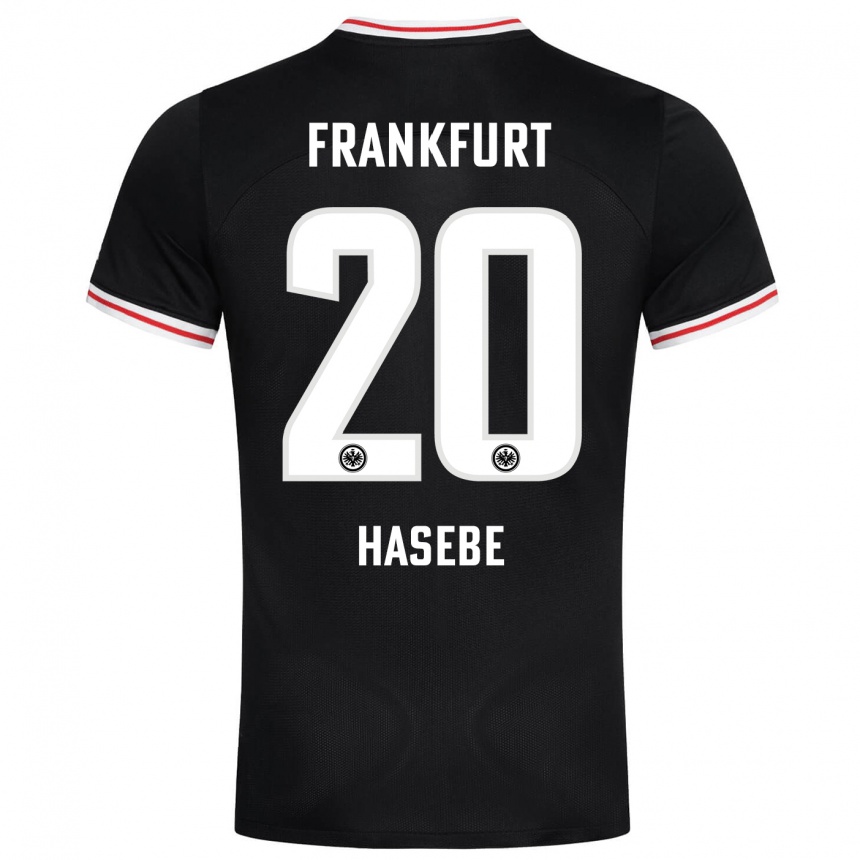 Women Football Makoto Hasebe #20 Black Away Jersey 2023/24 T-Shirt Canada