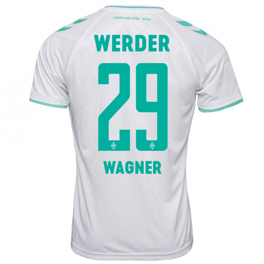 Femme Football Maillot Paul Wagner #29 Blanc Tenues Extérieur 2023/24 Canada