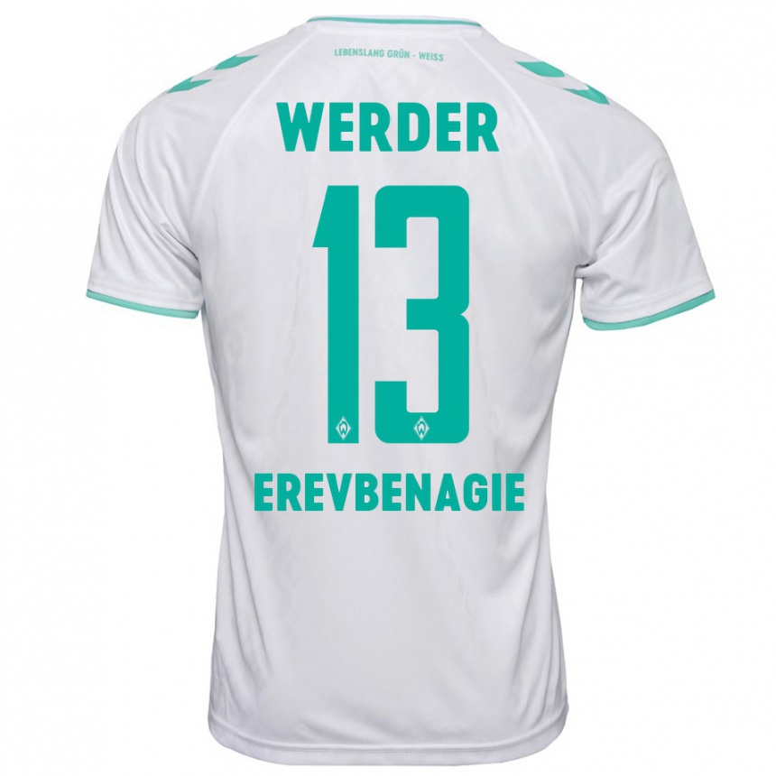 Femme Football Maillot Paul Erevbenagie #13 Blanc Tenues Extérieur 2023/24 Canada