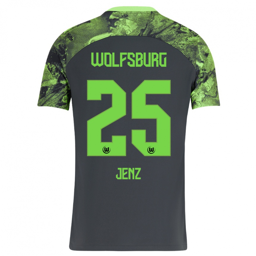 Women Football Moritz Jenz #25 Dark Grey Away Jersey 2023/24 T-Shirt Canada