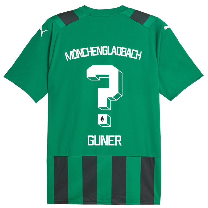 Women Football Can Armando Güner #0 Black Green Away Jersey 2023/24 T-Shirt Canada