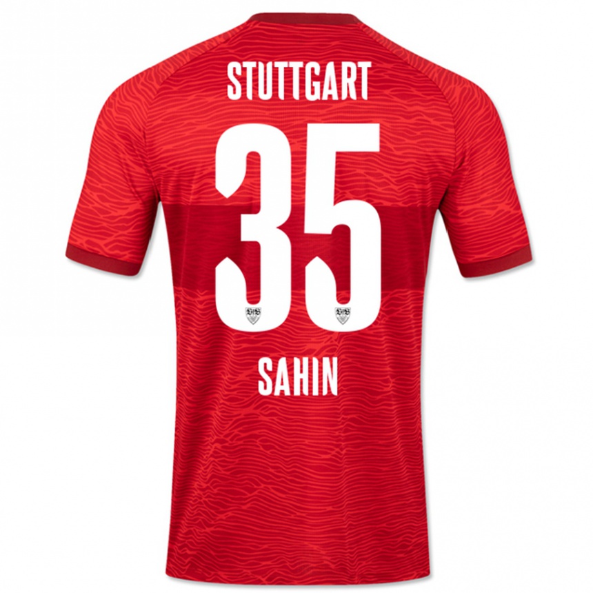 Women Football Mehmet Sahin #35 Red Away Jersey 2023/24 T-Shirt Canada