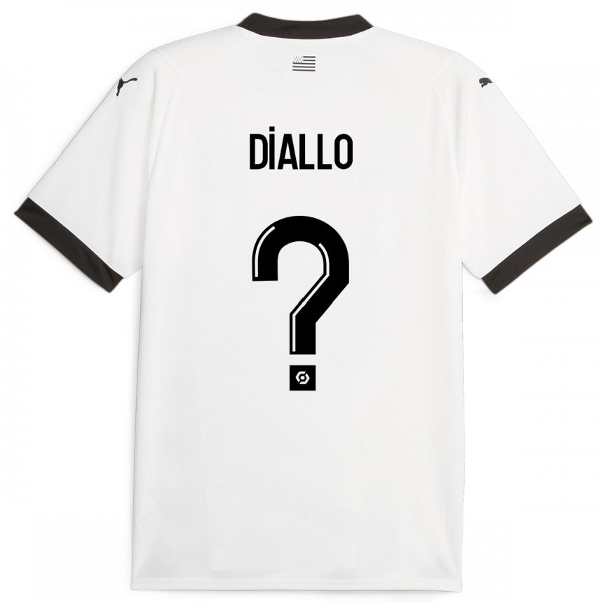 Women Football Amadou Diallo #0 White Away Jersey 2023/24 T-Shirt Canada