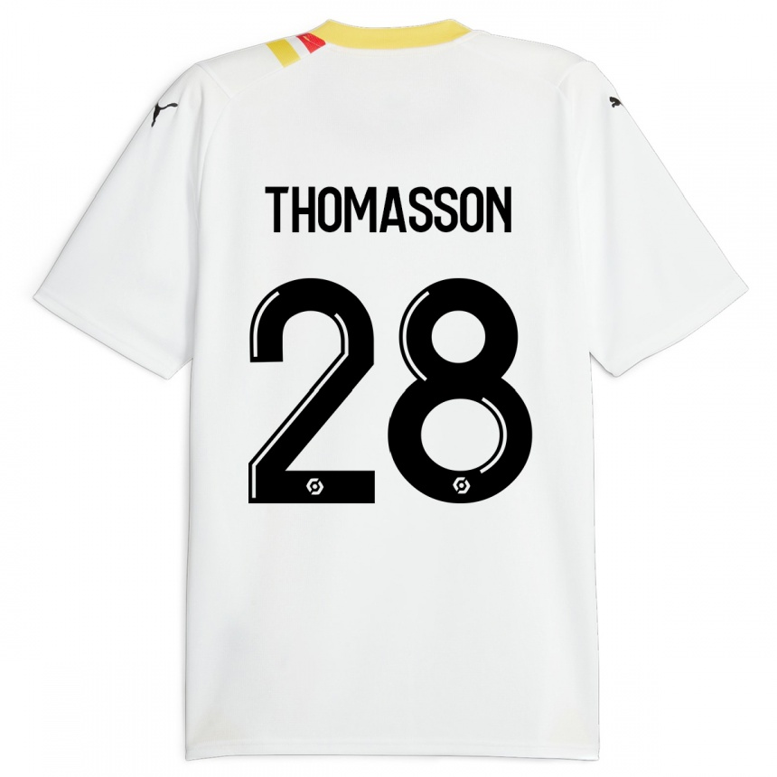 Femme Football Maillot Adrien Thomasson #28 Noir Tenues Extérieur 2023/24 Canada