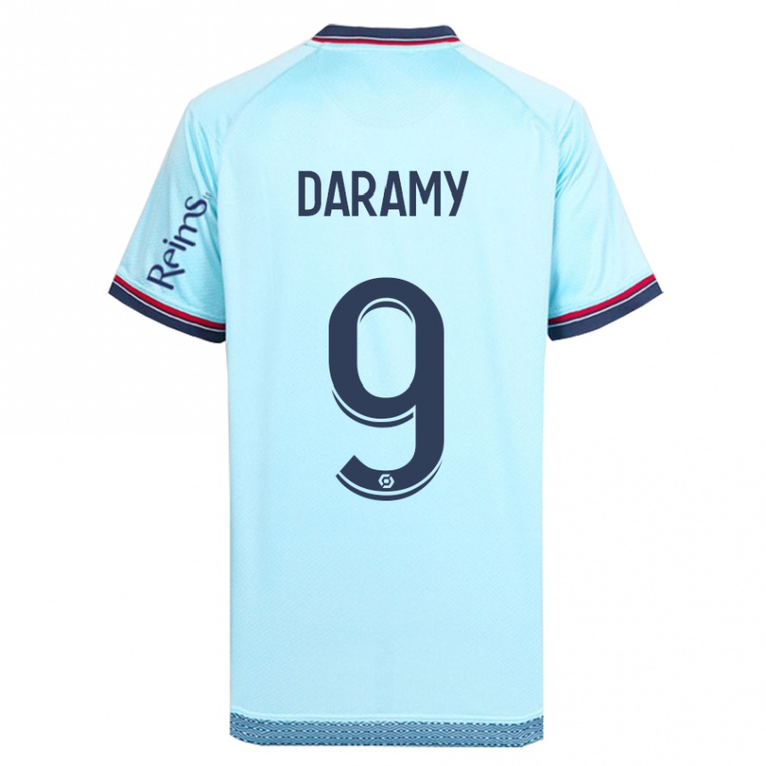 Women Football Mohamed Daramy #9 Sky Blue Away Jersey 2023/24 T-Shirt Canada