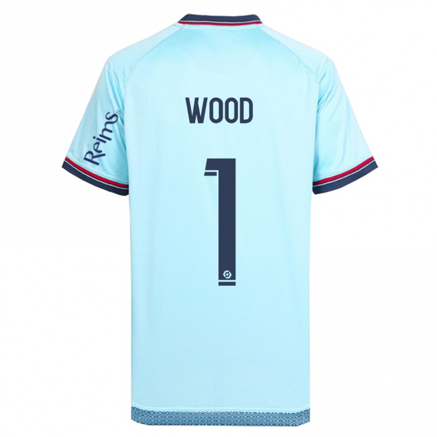 Women Football Mackenzie Wood #1 Sky Blue Away Jersey 2023/24 T-Shirt Canada