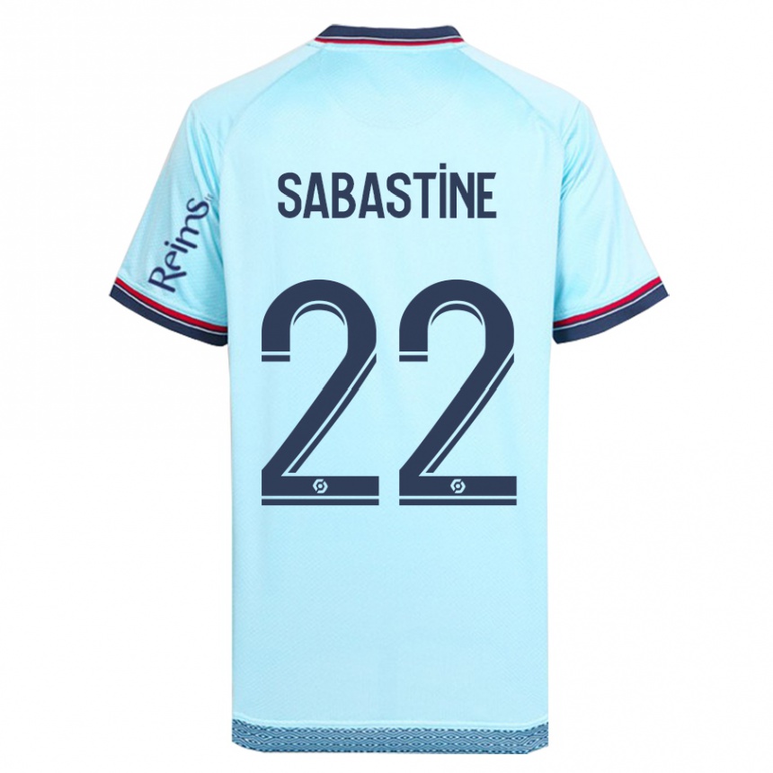 Women Football Flourish Chioma Sabastine #22 Sky Blue Away Jersey 2023/24 T-Shirt Canada