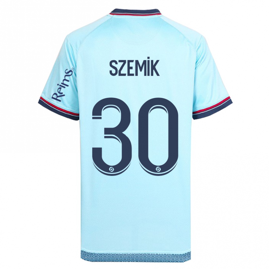 Women Football Kinga Szemik #30 Sky Blue Away Jersey 2023/24 T-Shirt Canada