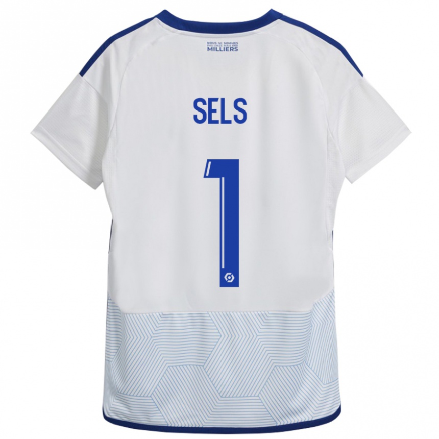 Women Football Matz Sels #1 White Away Jersey 2023/24 T-Shirt Canada