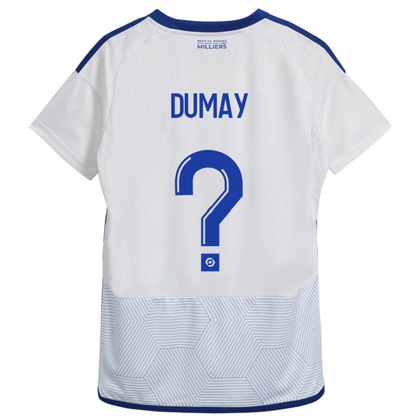 Women Football Yoann Dumay #0 White Away Jersey 2023/24 T-Shirt Canada