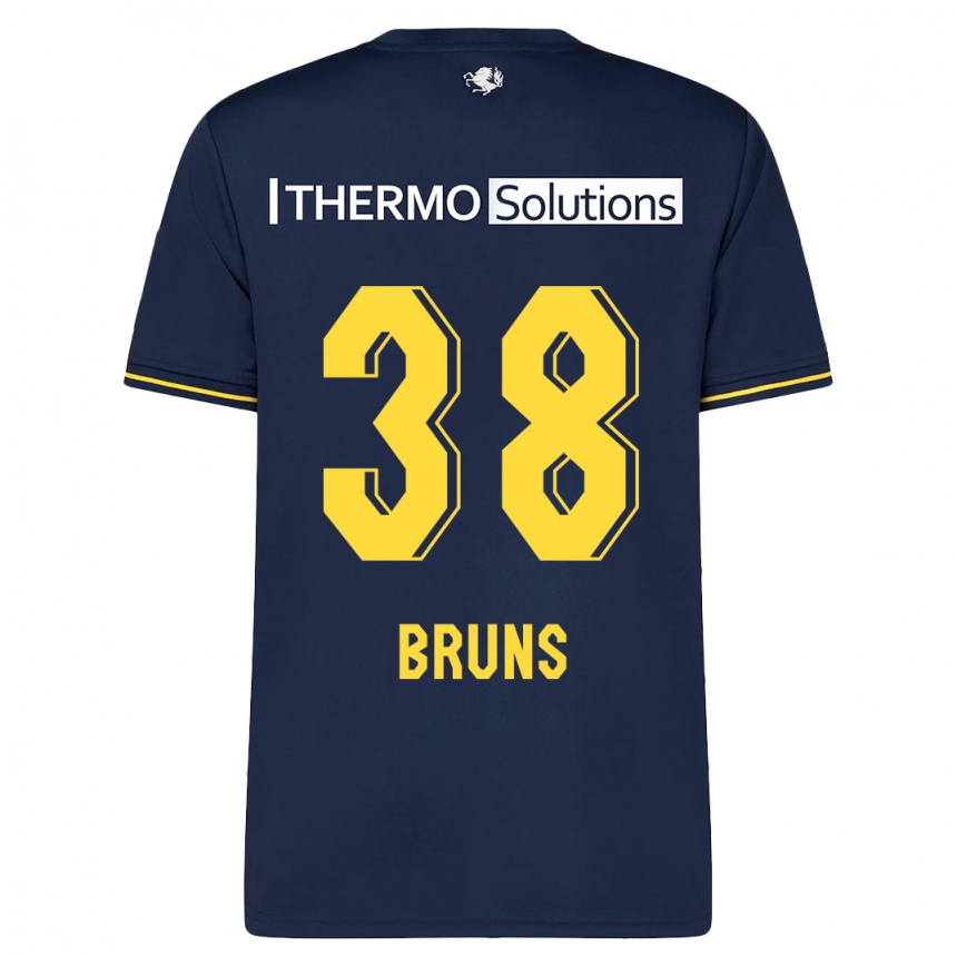 Women Football Max Bruns #38 Navy Away Jersey 2023/24 T-Shirt Canada