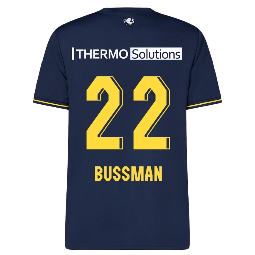 Women Football Fiene Bussman #22 Navy Away Jersey 2023/24 T-Shirt Canada