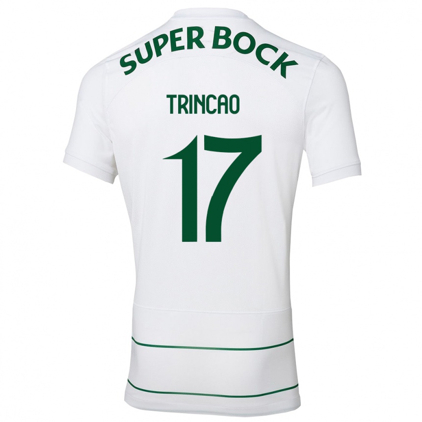 Women Football Trincão #17 White Away Jersey 2023/24 T-Shirt Canada