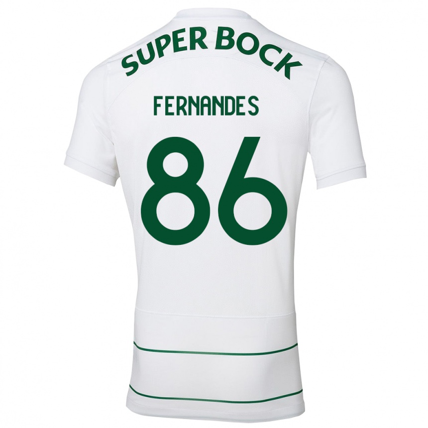 Women Football Emanuel Fernandes #86 White Away Jersey 2023/24 T-Shirt Canada