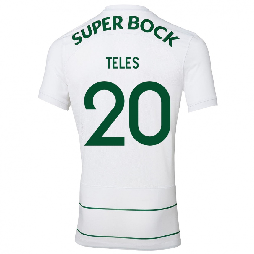 Women Football Ana Isabel Teles #20 White Away Jersey 2023/24 T-Shirt Canada