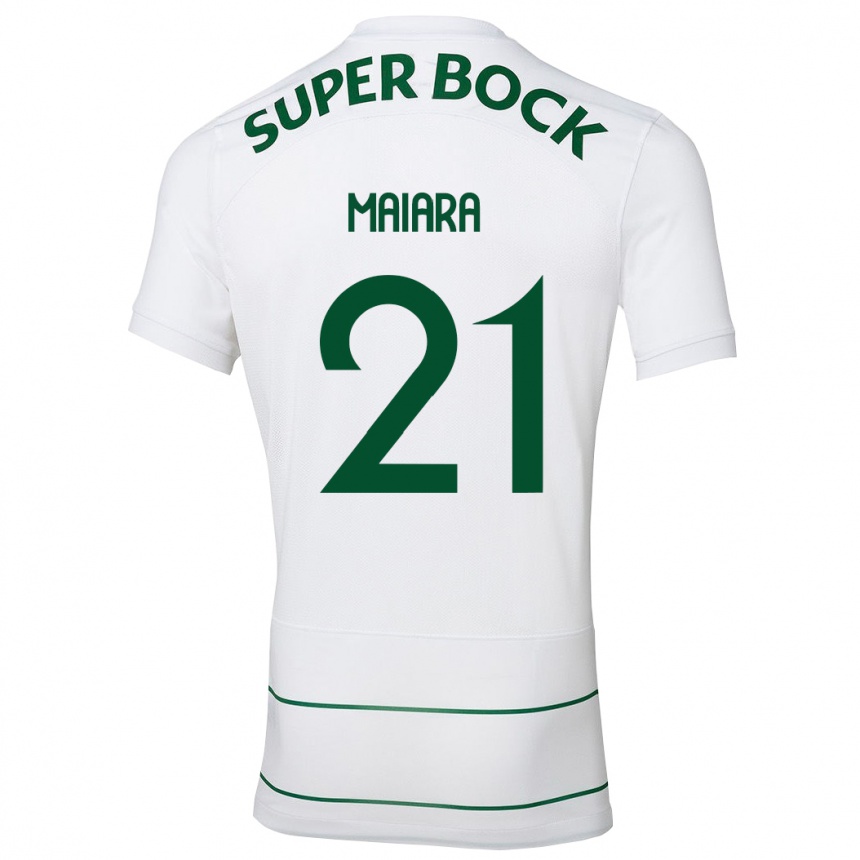 Women Football Maiara Carolina Niehues #21 White Away Jersey 2023/24 T-Shirt Canada