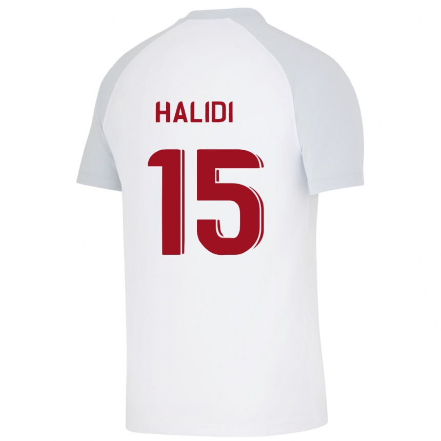 Women Football Isa Halidi #15 White Away Jersey 2023/24 T-Shirt Canada