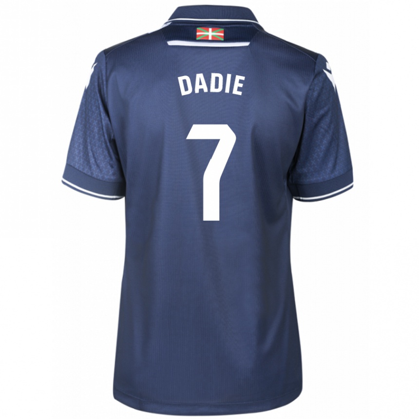 Women Football Alberto Dadie #7 Navy Away Jersey 2023/24 T-Shirt Canada