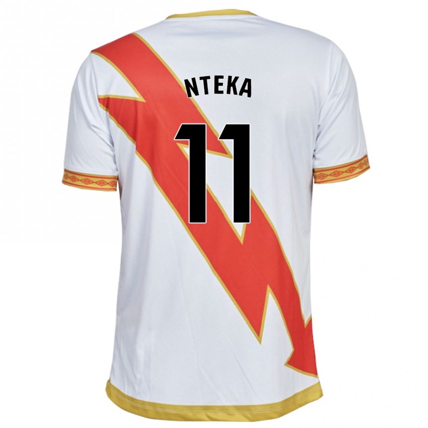 Kids Football Randy Nteka #11 White Home Jersey 2023/24 T-Shirt Canada