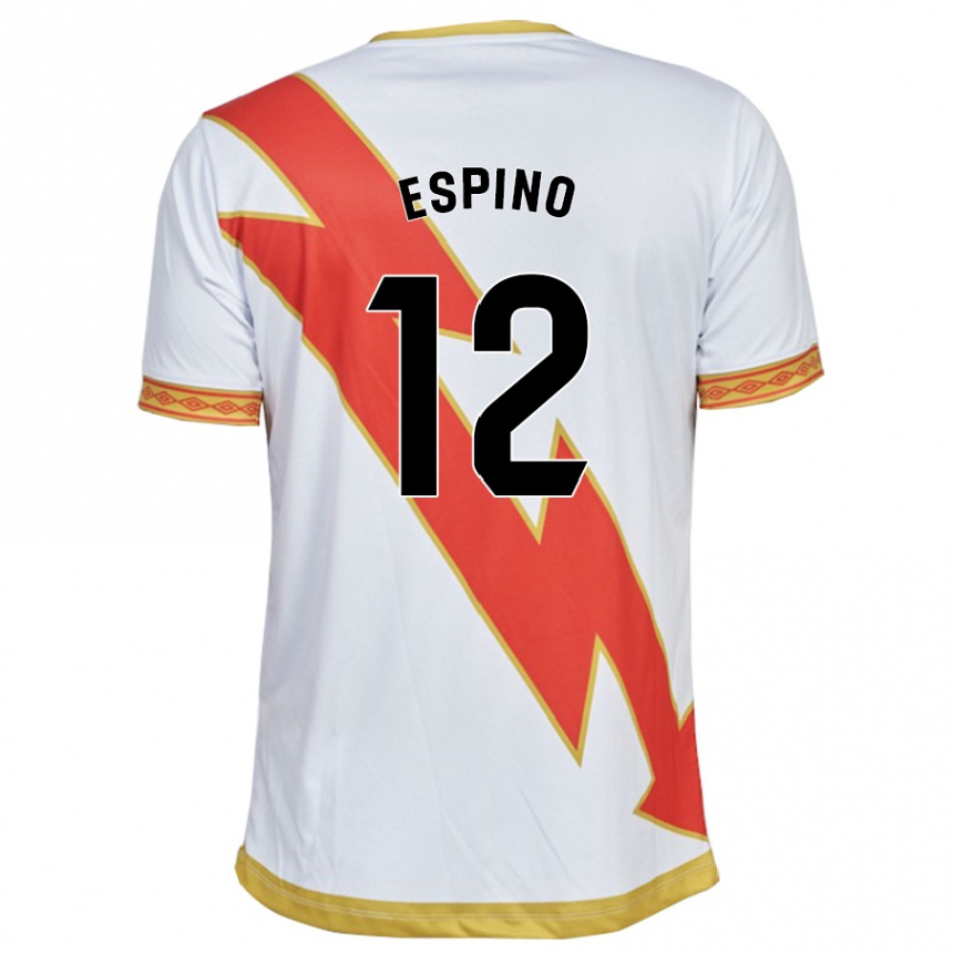 Kids Football Alfonso Espino #12 White Home Jersey 2023/24 T-Shirt Canada