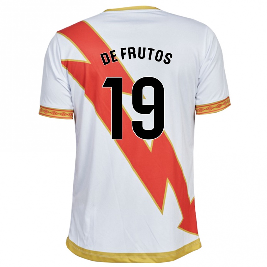 Kids Football Jorge De Frutos #19 White Home Jersey 2023/24 T-Shirt Canada