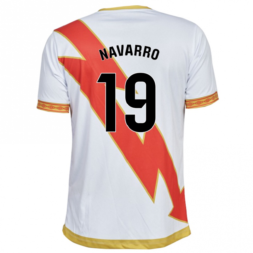 Kids Football Manu Navarro #19 White Home Jersey 2023/24 T-Shirt Canada