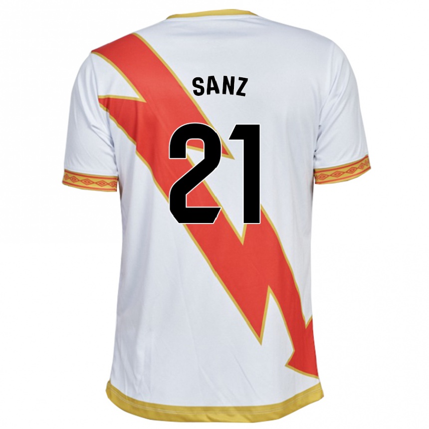 Kids Football Luismi Sanz #21 White Home Jersey 2023/24 T-Shirt Canada