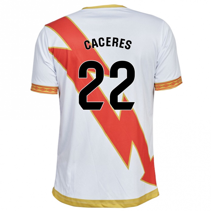 Enfant Football Maillot Daniel Cáceres #22 Blanc Tenues Domicile 2023/24 Canada