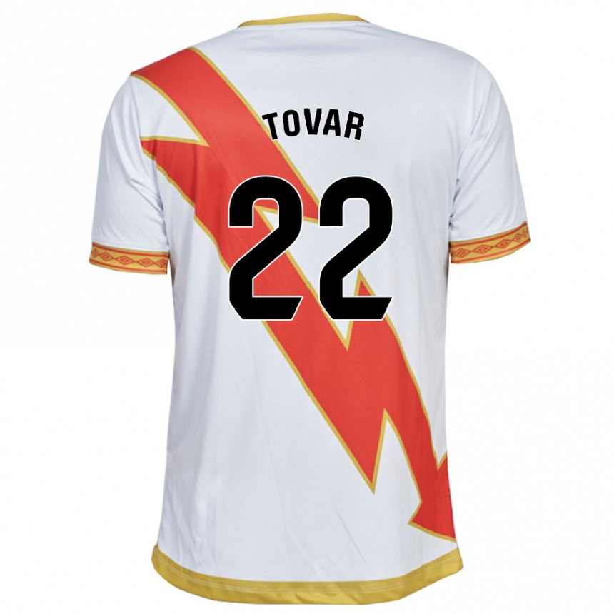 Kids Football Andrea Fernanda Tovar #22 White Home Jersey 2023/24 T-Shirt Canada