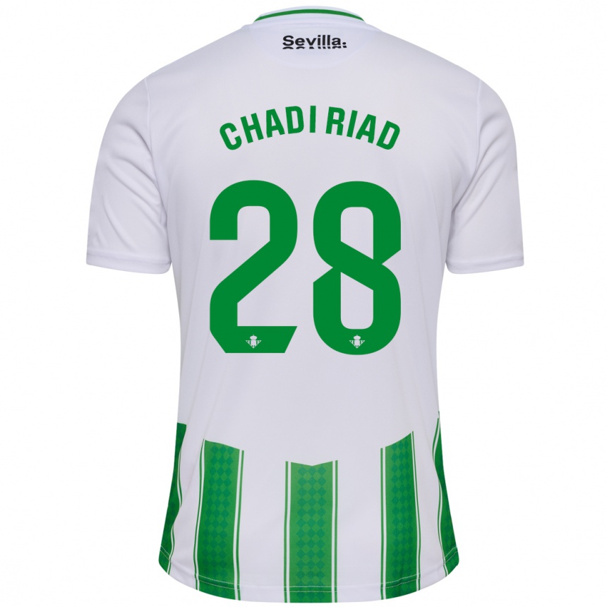 Kids Football Chadi Riad #28 White Home Jersey 2023/24 T-Shirt Canada