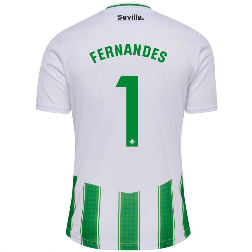 Kids Football Guilherme Fernandes #1 White Home Jersey 2023/24 T-Shirt Canada