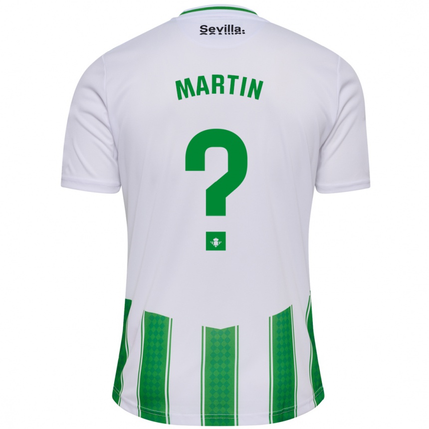 Kids Football Adrián Martín #0 White Home Jersey 2023/24 T-Shirt Canada