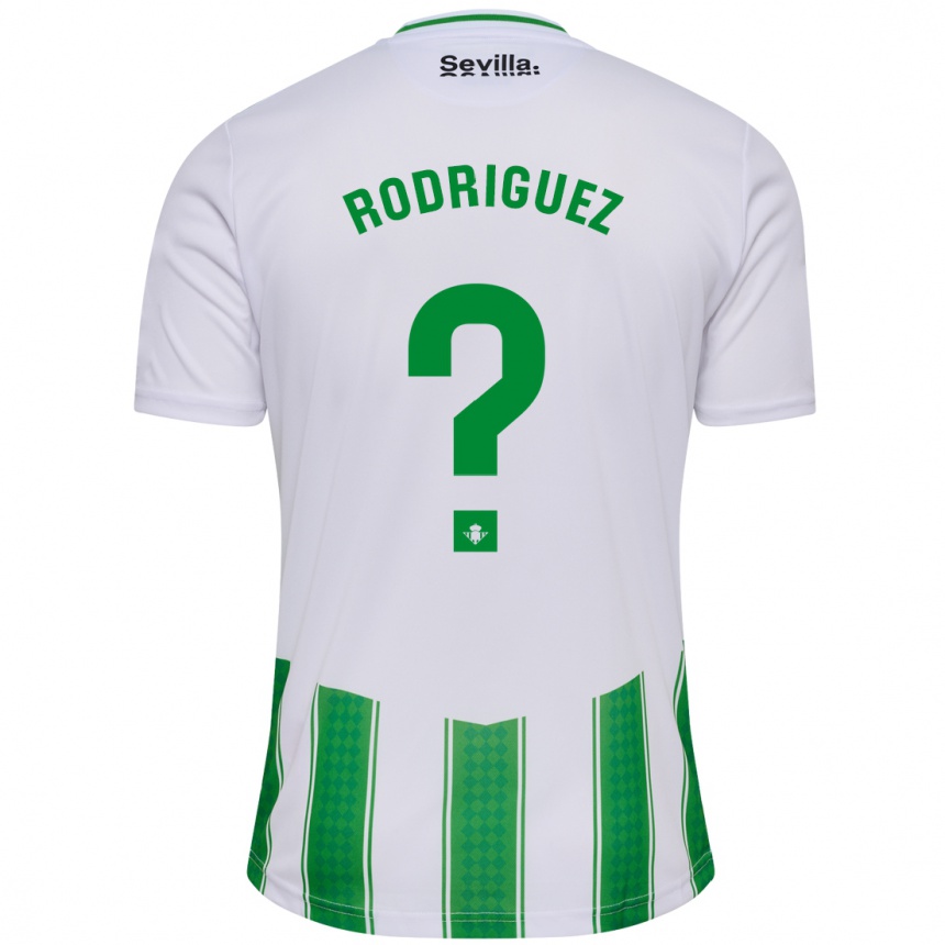 Kids Football Jesús Rodriguez #0 White Home Jersey 2023/24 T-Shirt Canada