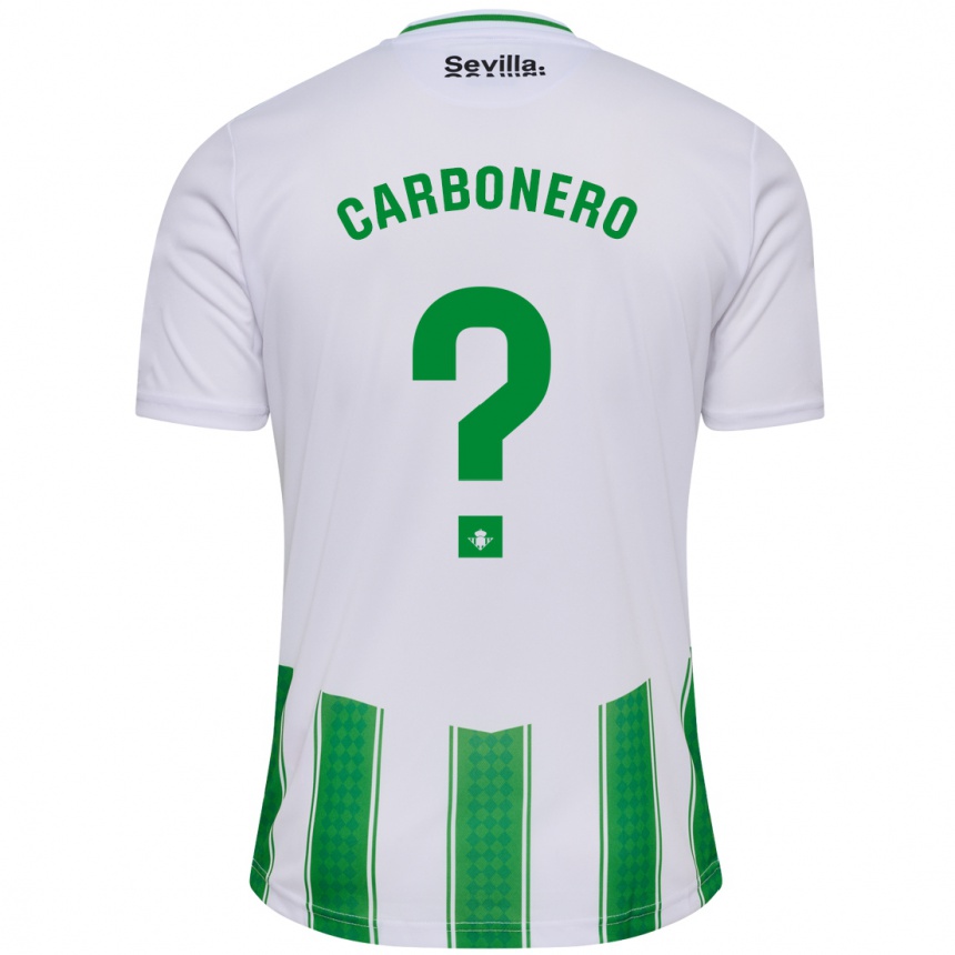 Kids Football Marco Carbonero #0 White Home Jersey 2023/24 T-Shirt Canada