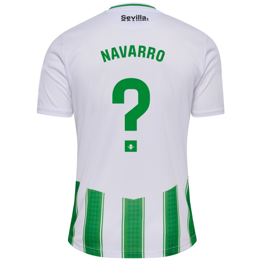 Kids Football Mario Navarro #0 White Home Jersey 2023/24 T-Shirt Canada