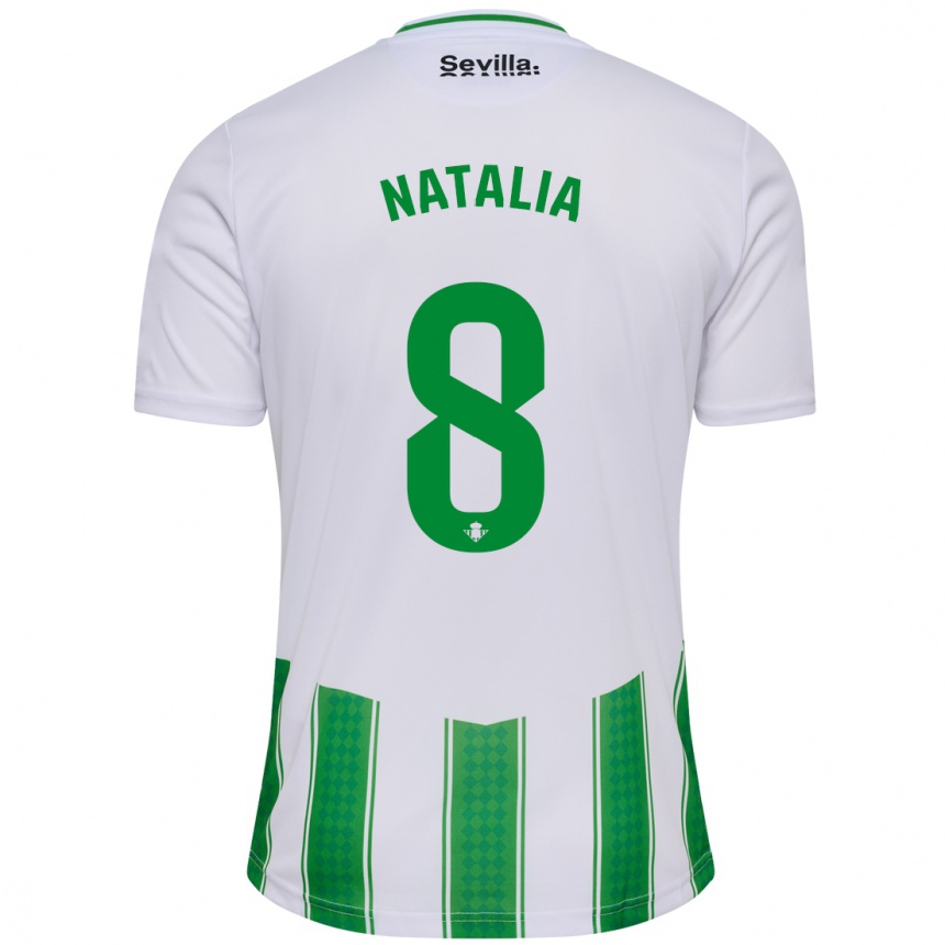 Kids Football Natalia Montilla Martinez #8 White Home Jersey 2023/24 T-Shirt Canada