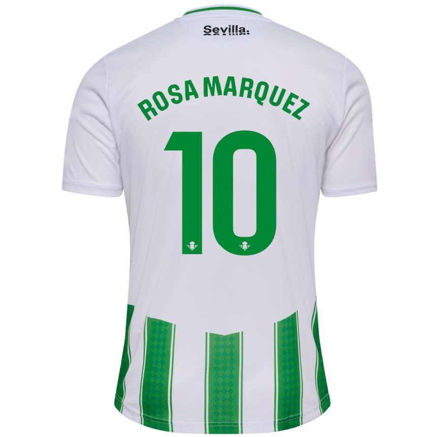 Kids Football Rosa Márquez Baena #10 White Home Jersey 2023/24 T-Shirt Canada