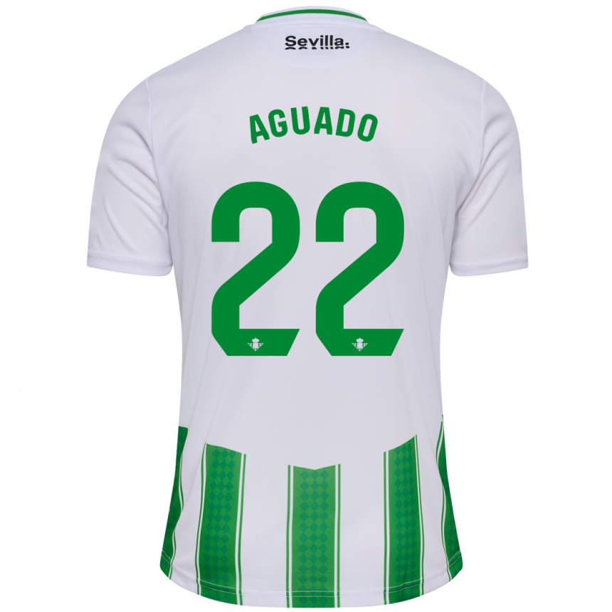 Enfant Football Maillot Julia Aguado Fernández #22 Blanc Tenues Domicile 2023/24 Canada