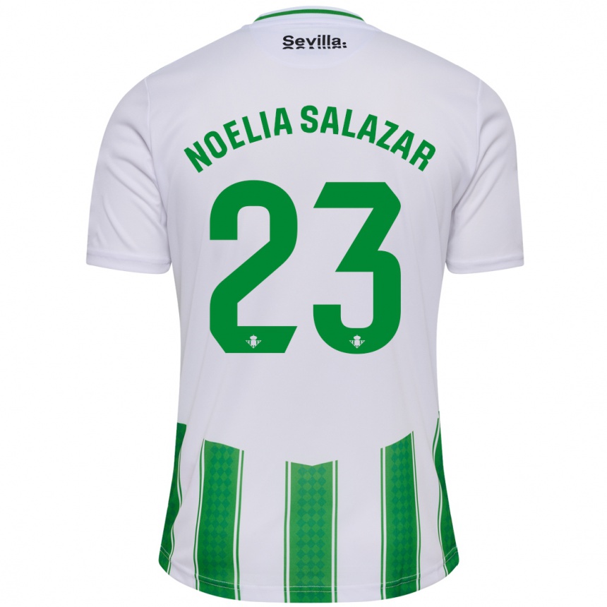 Kids Football Noelia Salazar #23 White Home Jersey 2023/24 T-Shirt Canada