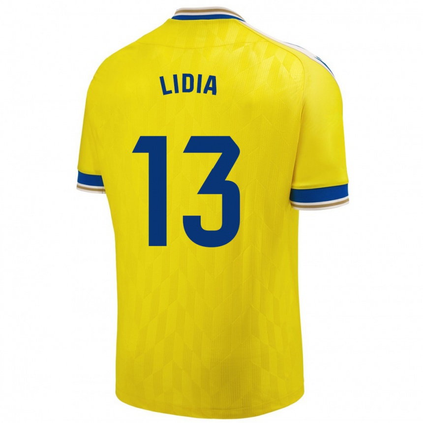 Kids Football Lidia Rincón García #13 Yellow Home Jersey 2023/24 T-Shirt Canada