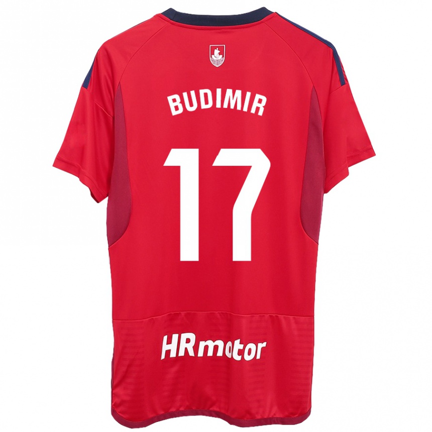 Kids Football Ante Budimir #17 Red Home Jersey 2023/24 T-Shirt Canada