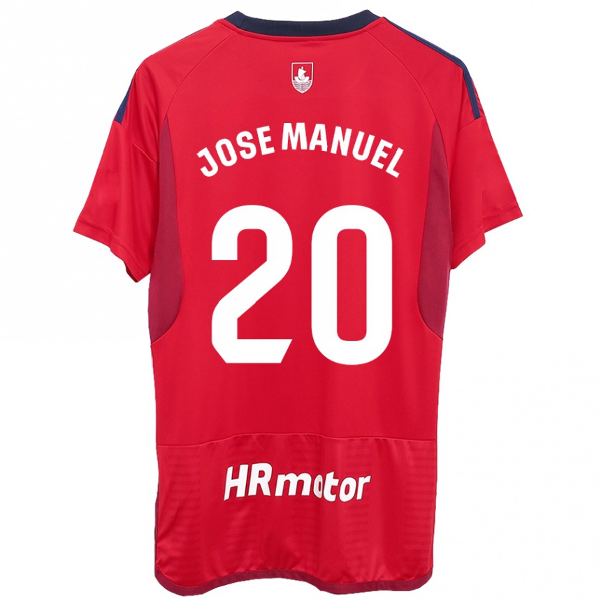 Kids Football José Manuel Arnáiz #20 Red Home Jersey 2023/24 T-Shirt Canada