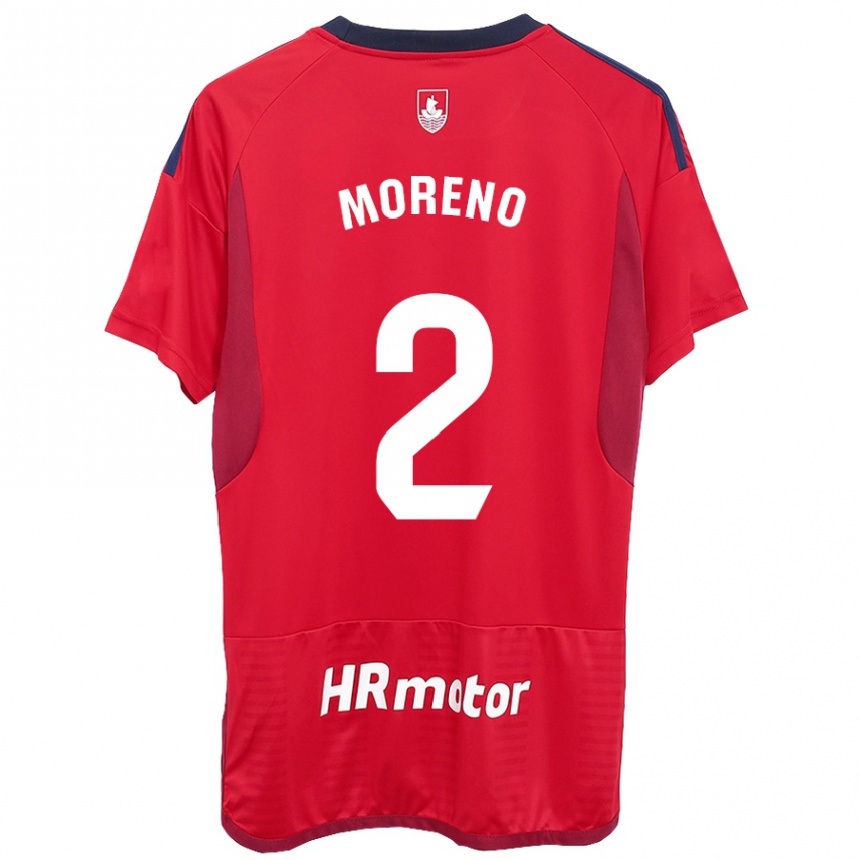 Kids Football Jorge Moreno #27 Red Home Jersey 2023/24 T-Shirt Canada