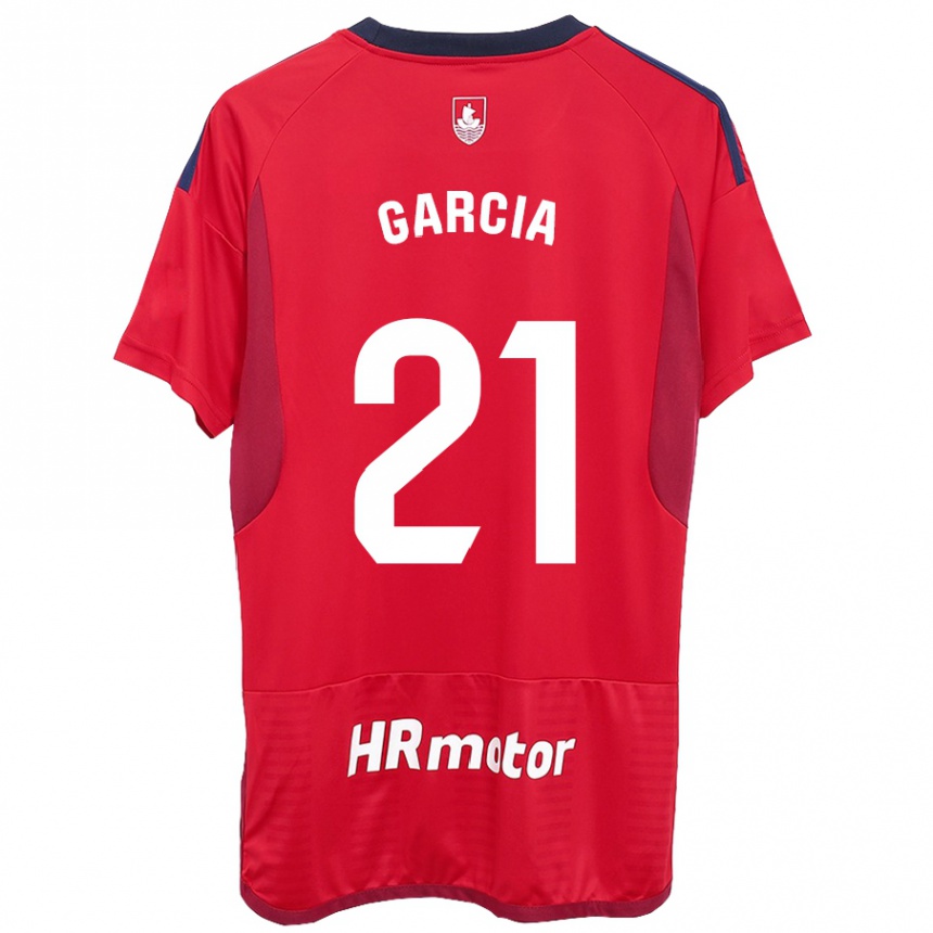 Kids Football Jon García #21 Red Home Jersey 2023/24 T-Shirt Canada