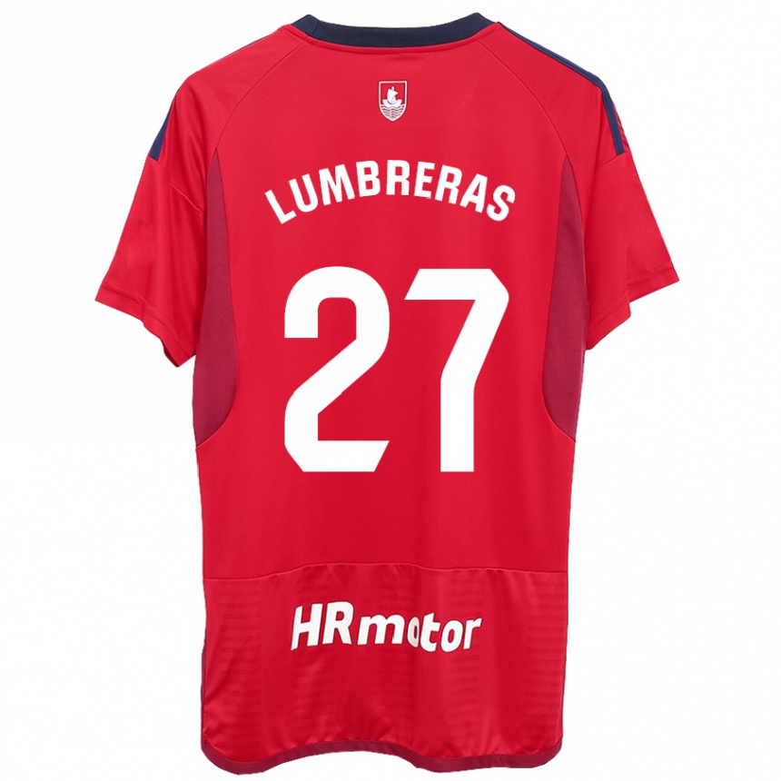 Enfant Football Maillot Carlos Lumbreras #27 Rouge Tenues Domicile 2023/24 Canada