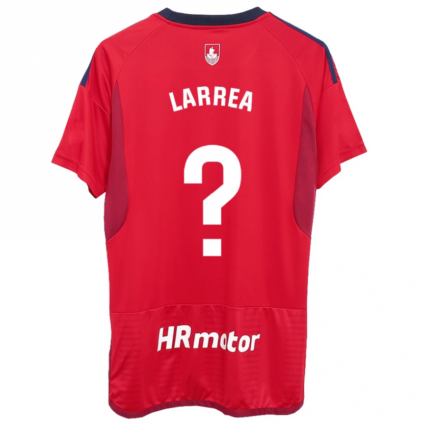 Kids Football Unai Larrea #0 Red Home Jersey 2023/24 T-Shirt Canada