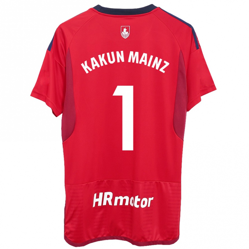 Kids Football Kakun Mainz #1 Red Home Jersey 2023/24 T-Shirt Canada