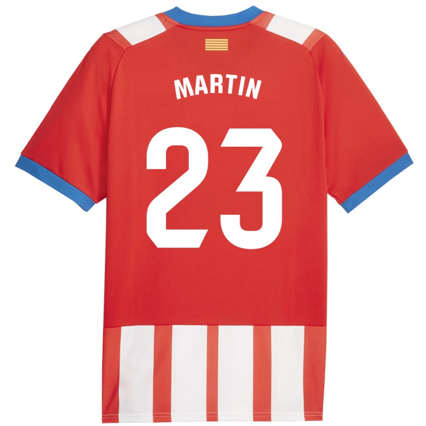 Enfant Football Maillot Iván Martín #23 Rouge Blanc Tenues Domicile 2023/24 Canada