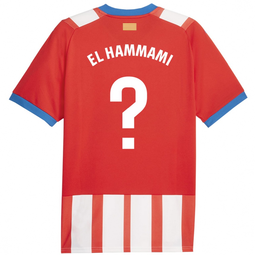 Kids Football Ayoub El Hammami #0 Red White Home Jersey 2023/24 T-Shirt Canada