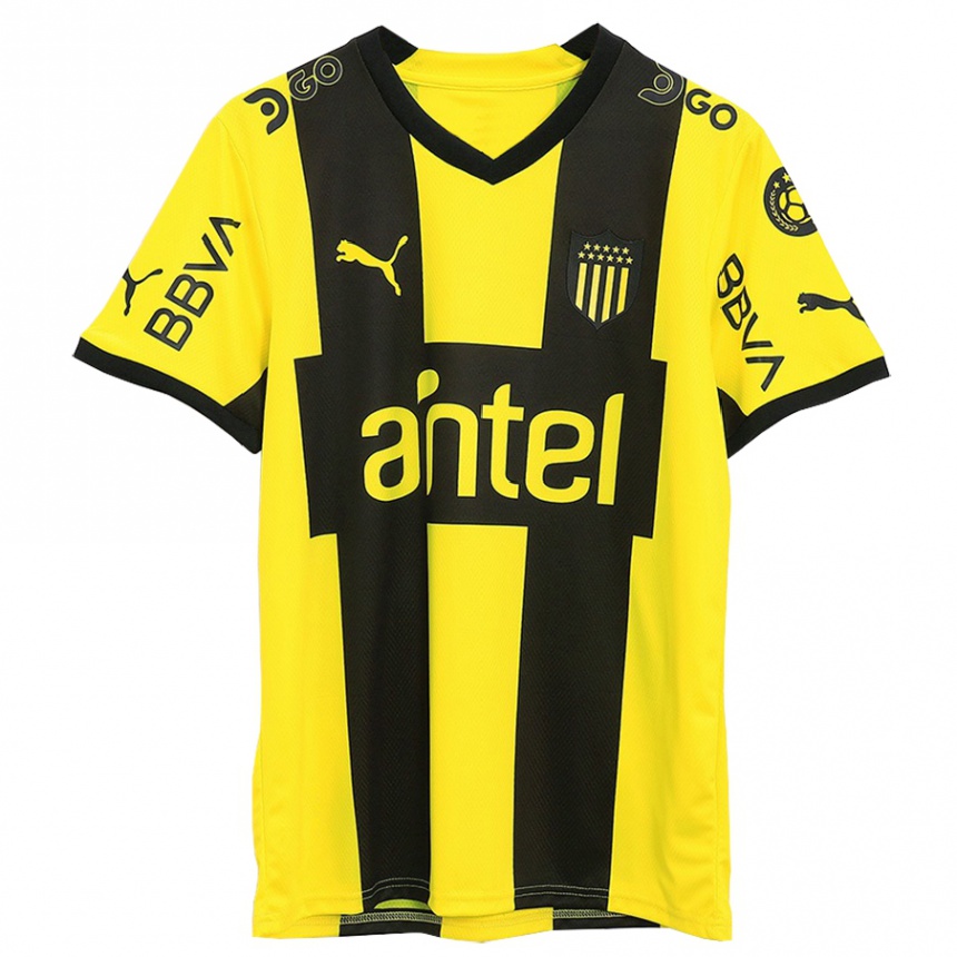 Kids Football Hernán Menosse #3 Yellow Black Home Jersey 2023/24 T-Shirt Canada